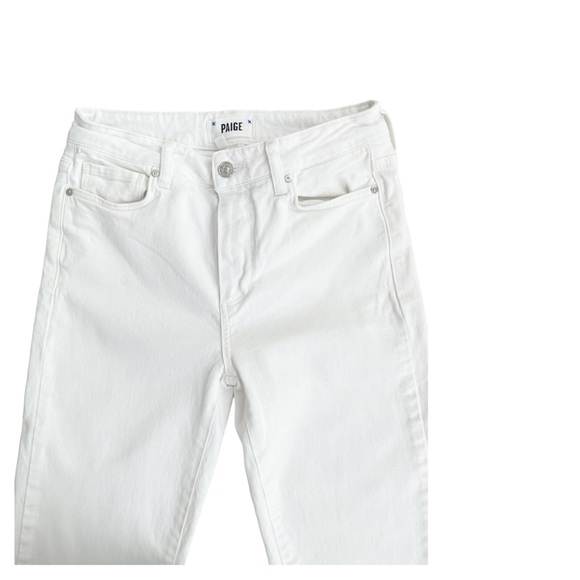 PAIGE High Rise flared Laurel Canyon Jeans in Crisp White Size 27 - Picture 9 of 9